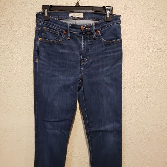 Madewell Jeans 26 9" High Rise Skinny Dark Wash Style - Picture 3 of 10